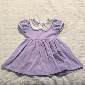 Swoon Boutique Lilac Kids Dress with White Collar